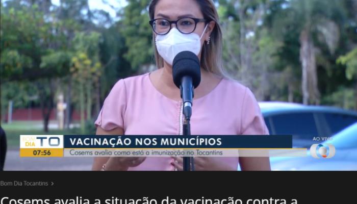 Na TV Anhanguera, COSEMS-TO avalia a situação da vacinação contra a  Covid-19 nos municípios do Tocantins